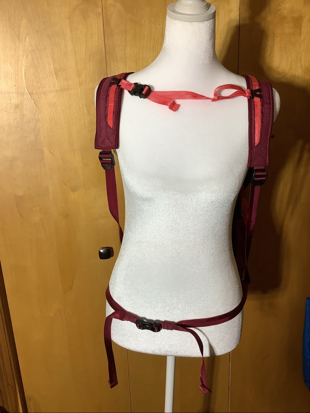 Patagonia Lightweight Travel Tote Pack in Navy/Burgundy - Picture 3 of 7